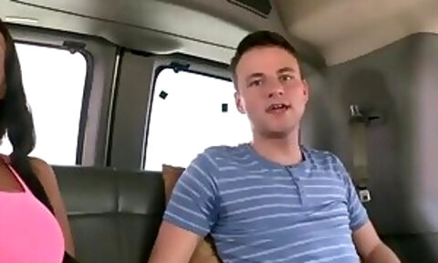 Blindfolded str8 pickedup and tricked into gay sex in van