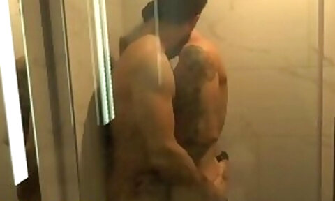 Trans Couple Fuck In The Shower @dudepussy Gay Porn