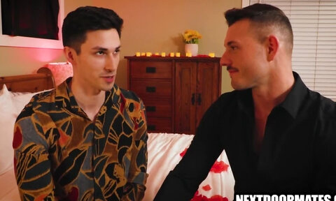 Gay couple sex on Valentine's day